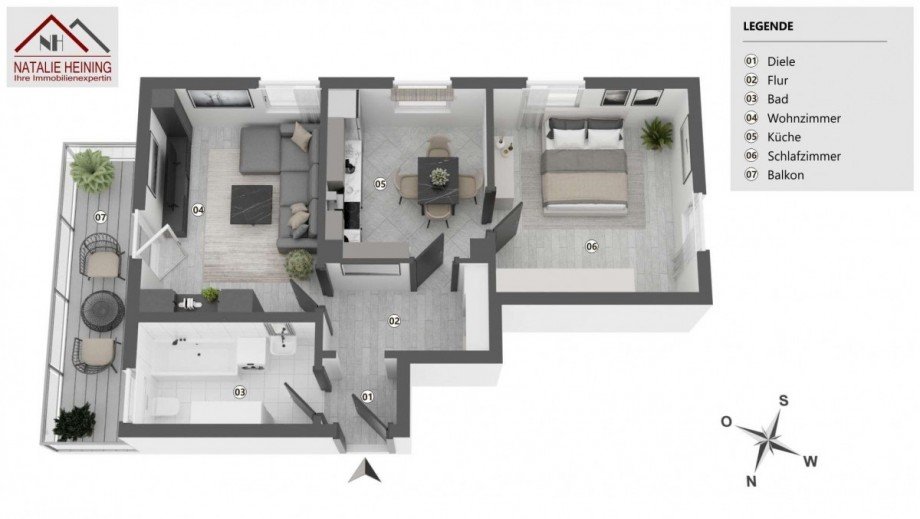 Grundriss Etagenwohnung T�nnesberg